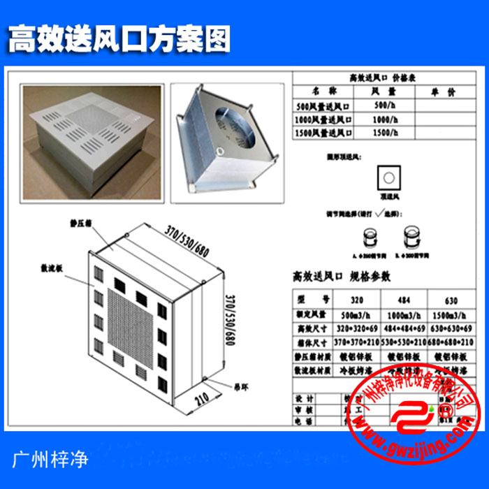 超薄高效送風口方案圖